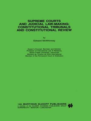cover image of Supreme Courts and Judicial Law-Making
